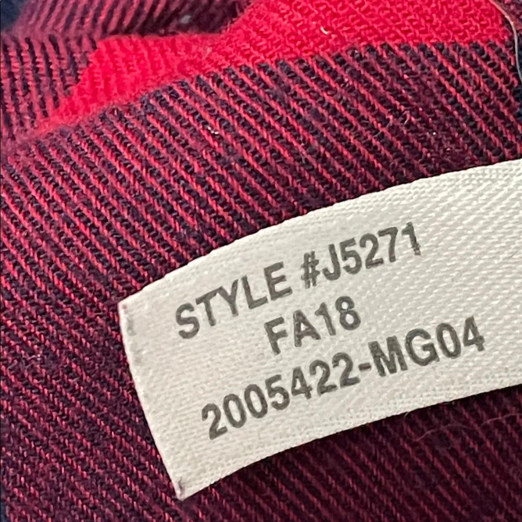 J.Crew Mercantile Red Buffalo Plaid Bell Sleeve Blouse - Image 6