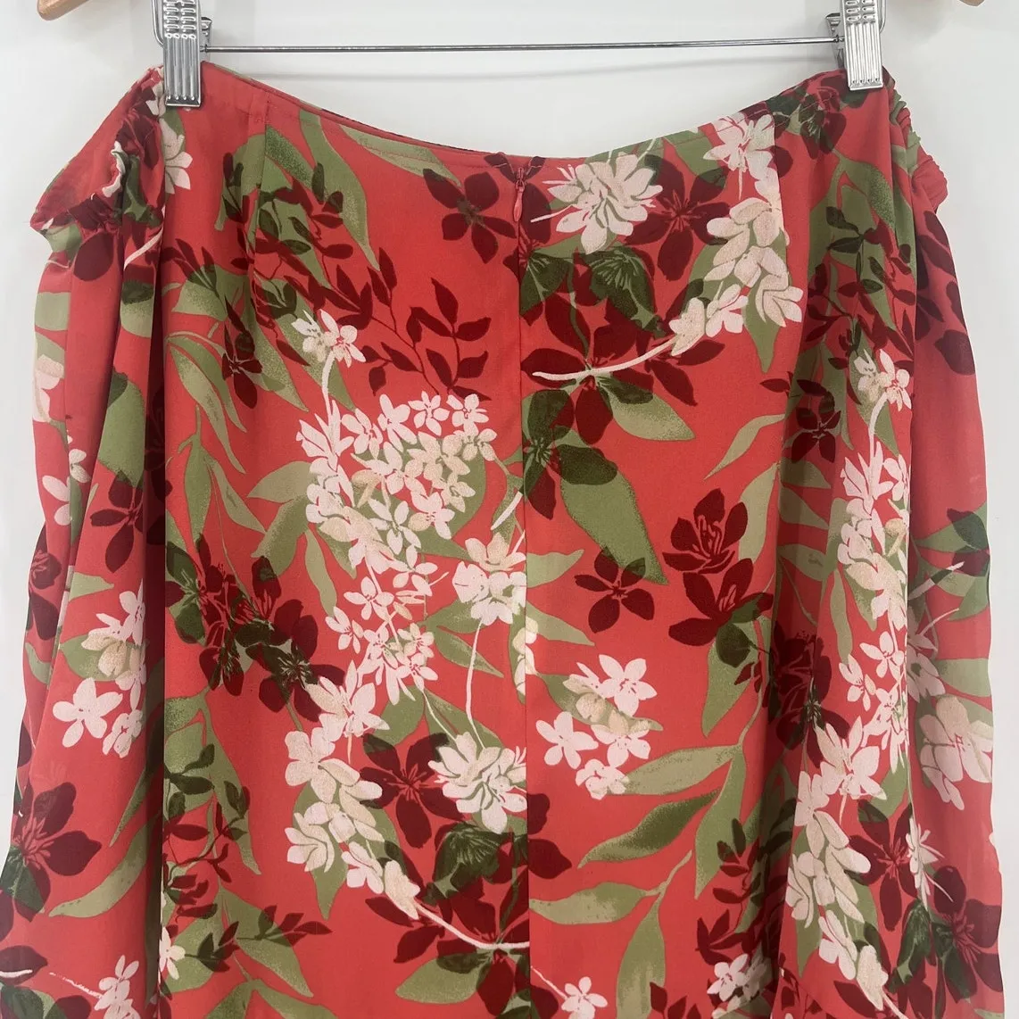 Emma James Chiffon 2 Piece Skirt Set 22W Boho Floral Wedding Rust Romantic Flowy - Image 12