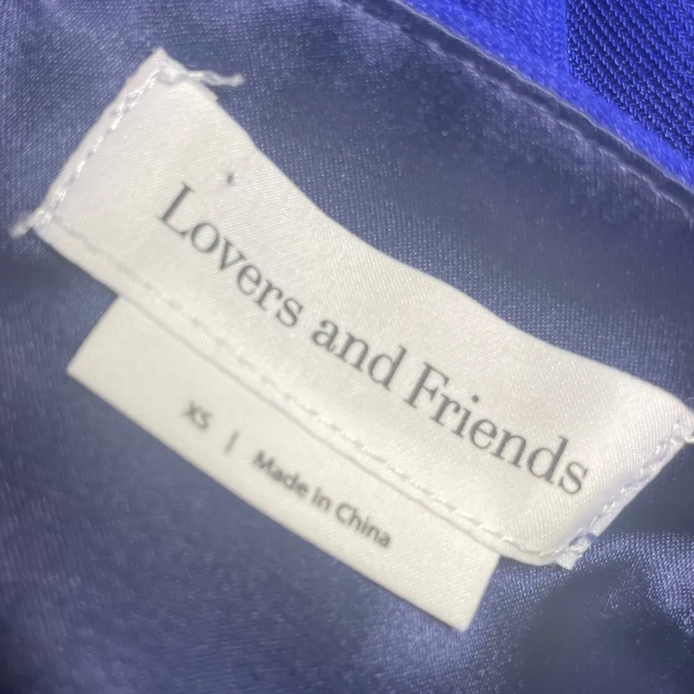 Lovers and Friends Spaghetti Strap Ruffle Teddy Mini Dress size XS - Royal Blue - Image 6