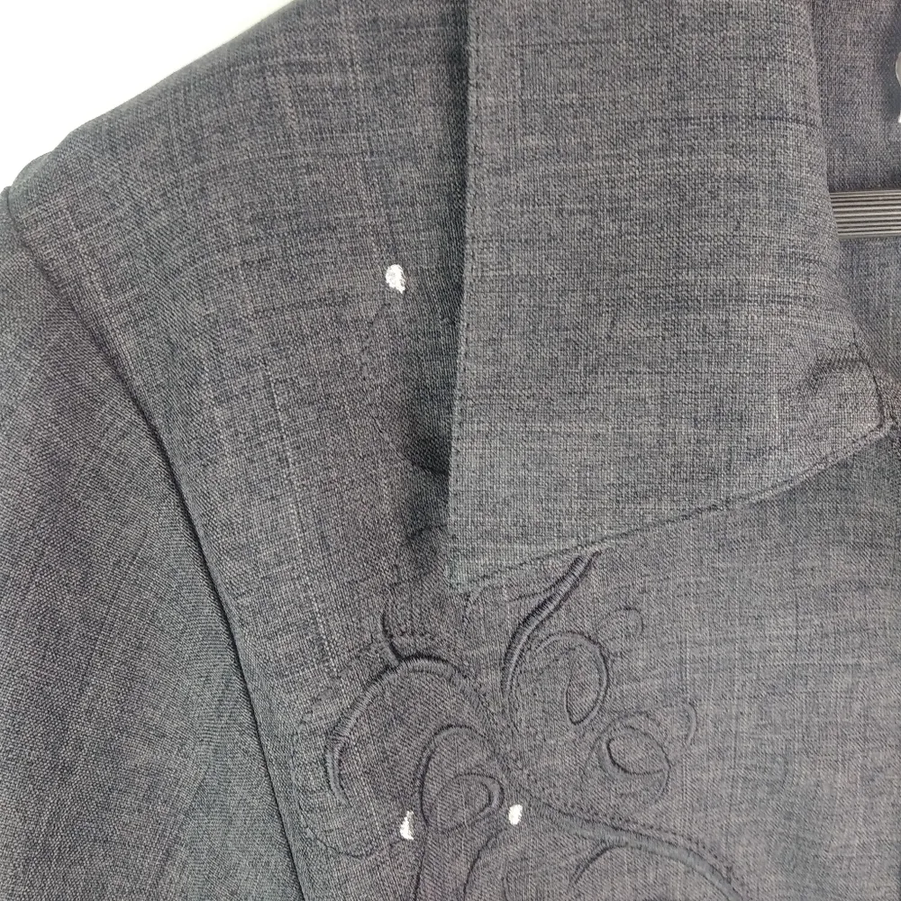 Pride Joy 14W Black Denim Silver Sparkle Top Plus - Image 7