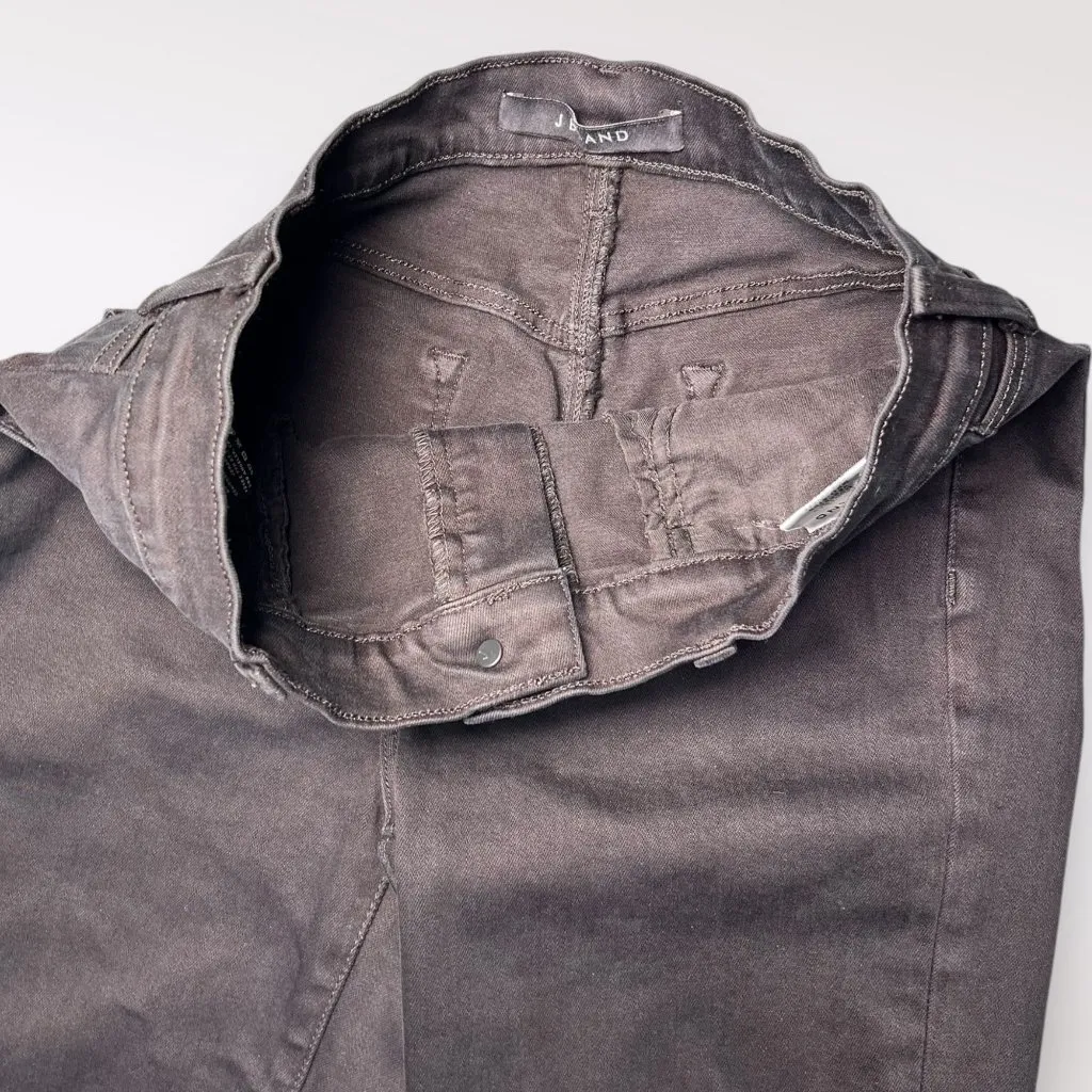 J Brand Alana High Rise Skinny Jeans Black Raw Hem Ankle Size 27 - Image 5