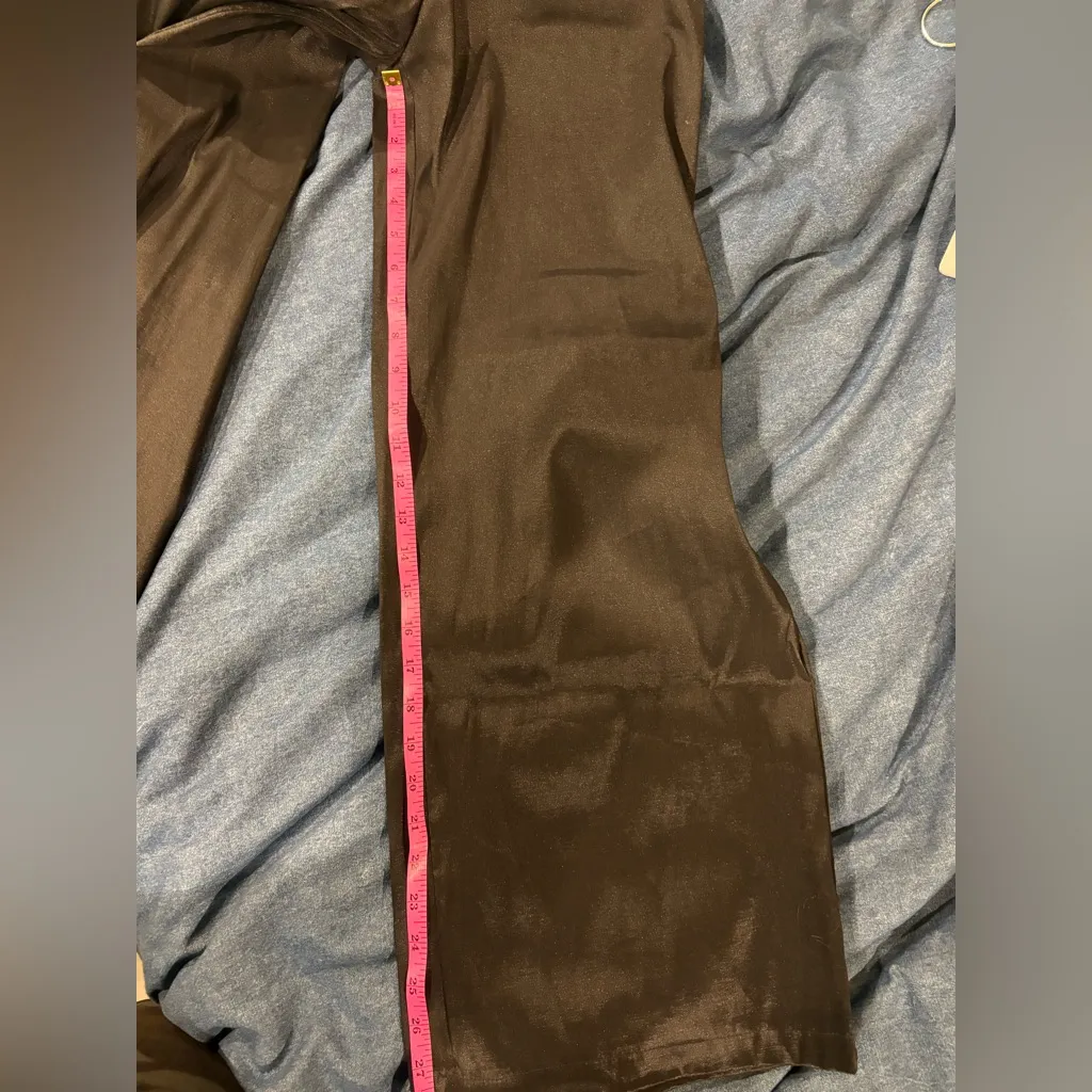 SHEIN  artsy unique 3-D flowers strapless jumpsuit black sz L - Image 7