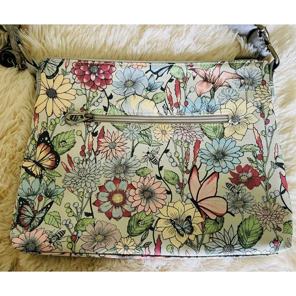 Sakroots Basic Crossbody with ID Lanyard and Bee Keychain - Image 2