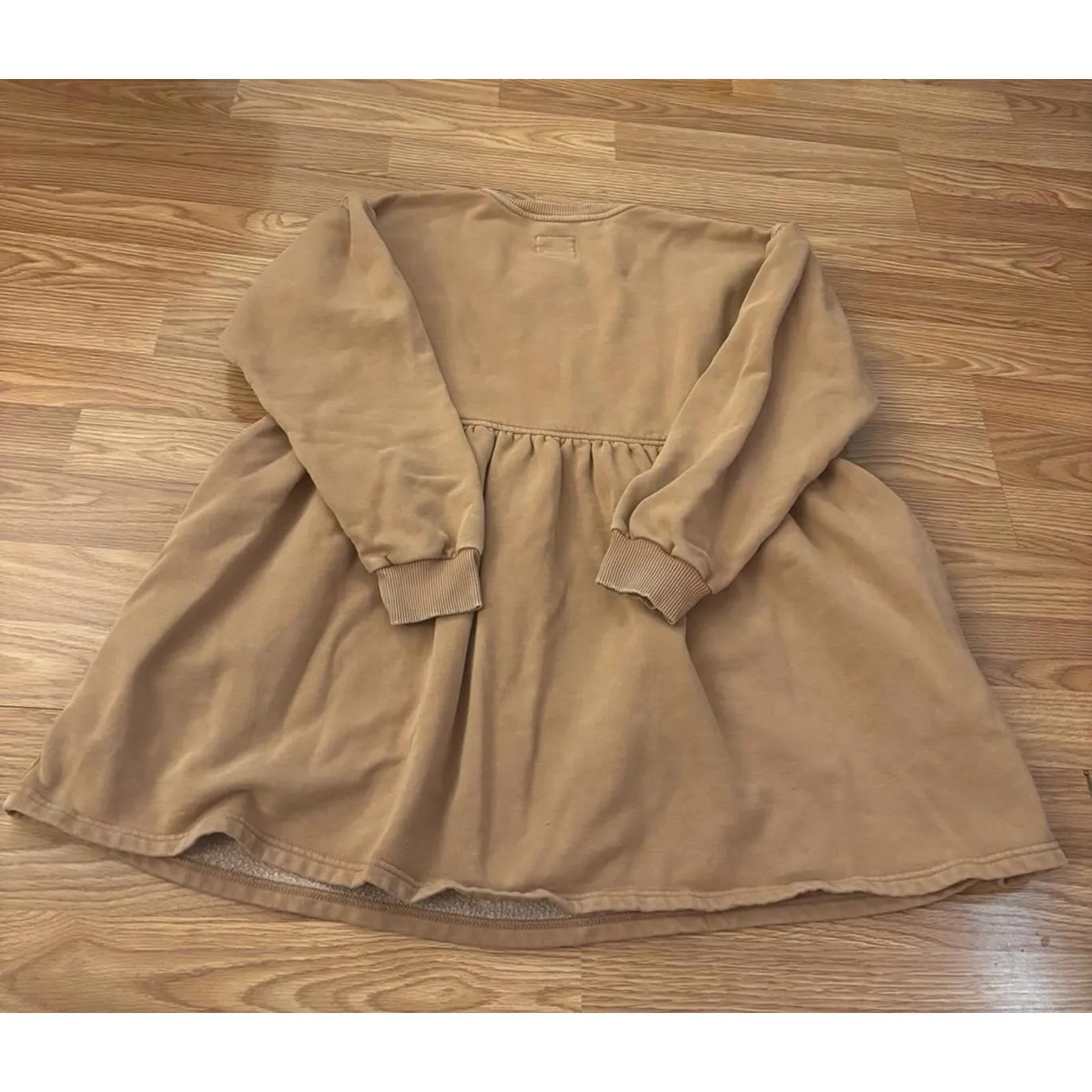 American Eagle Long Sleeve Fleece Babydoll Mini Dress Size Small - Image 3