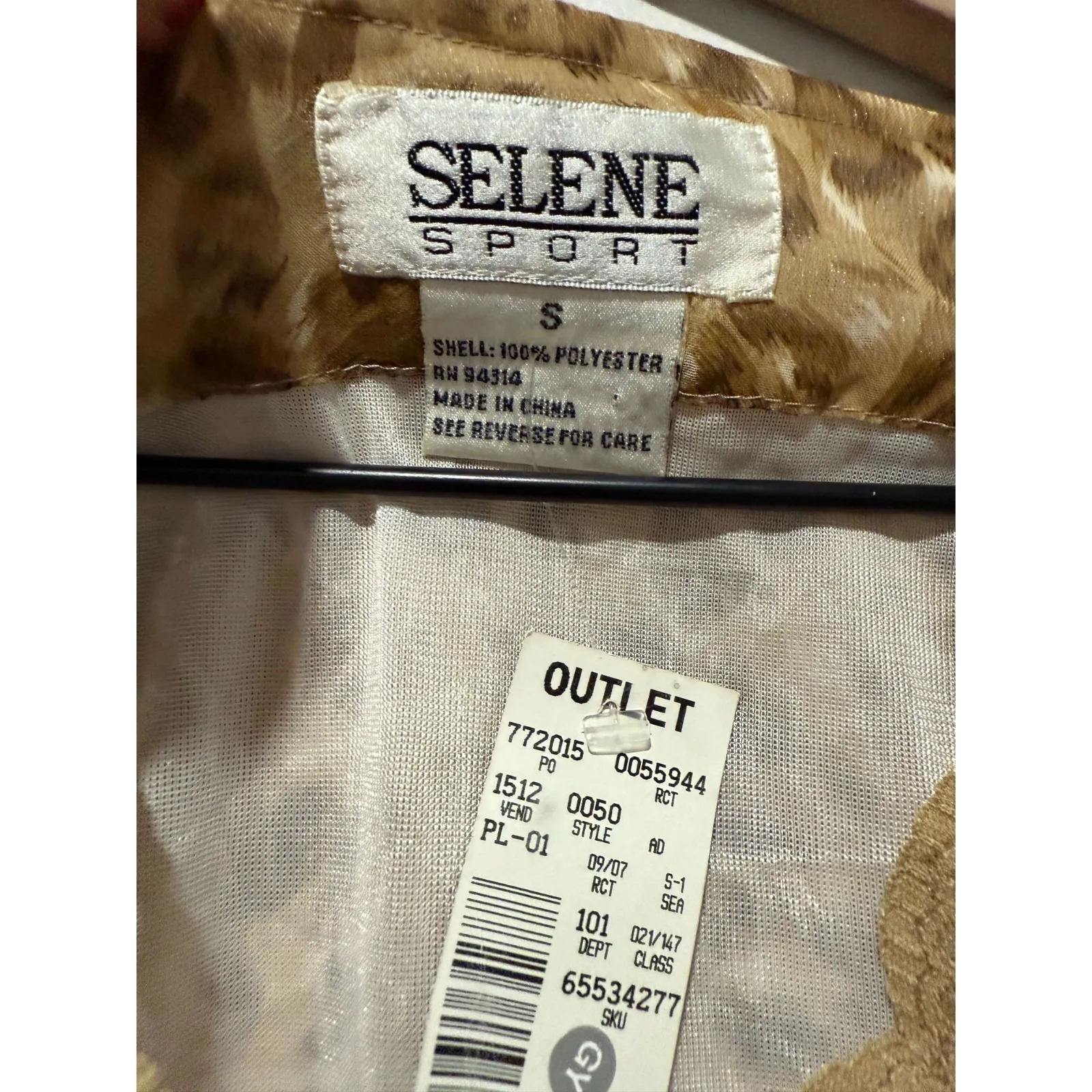 Y2k 90s Floral Leopard Print Lace Babydoll Boho Top Sz S Flare Sleeve Brown Pink - Image 3