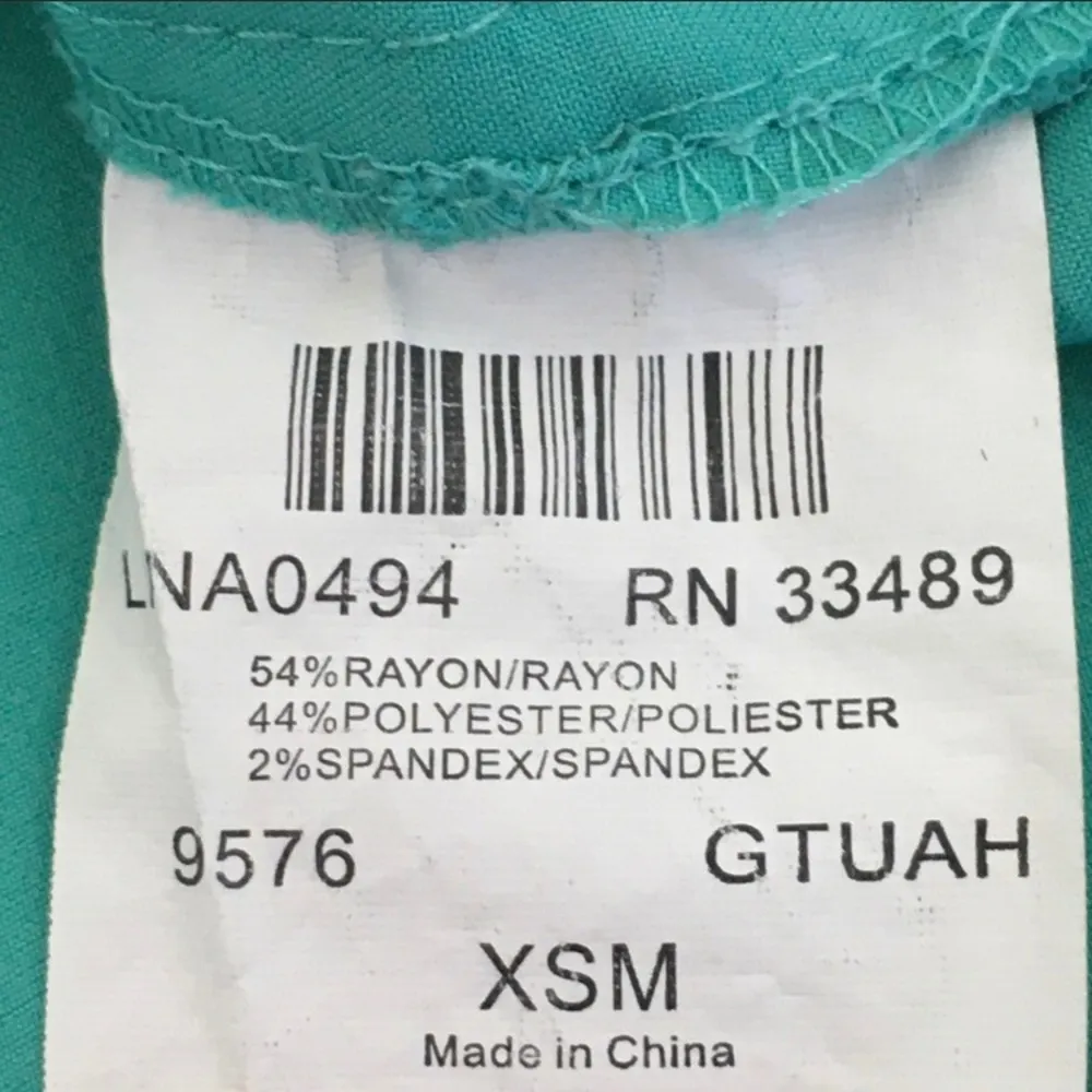 Urbane Ultimate Mint Green Scrub Top XS - Image 7