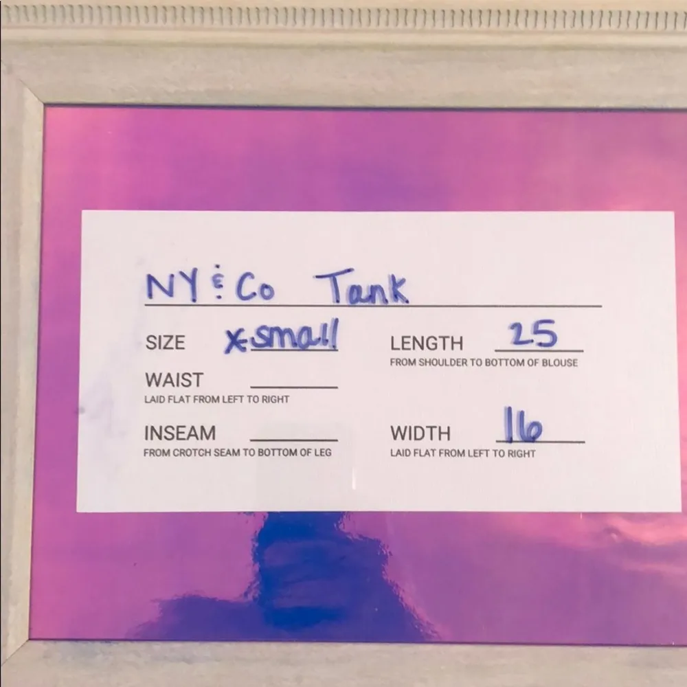 New York & Company EUC bubble rouched tank Pink Size XS - Image 3