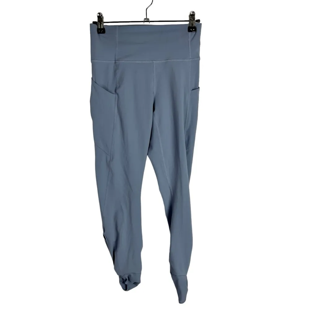 Fabletics Blue Oasis PureLuxe High Waisted Twist 7/8 Athletic Leggings XS - Image 5