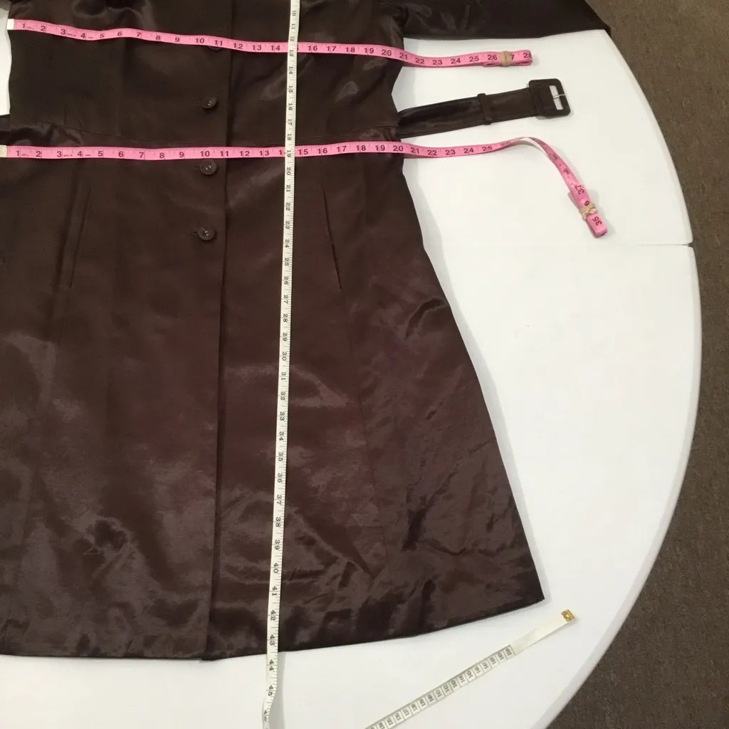 Axcess Long Lightweight Overcoat Purple Size 14 - Image 5