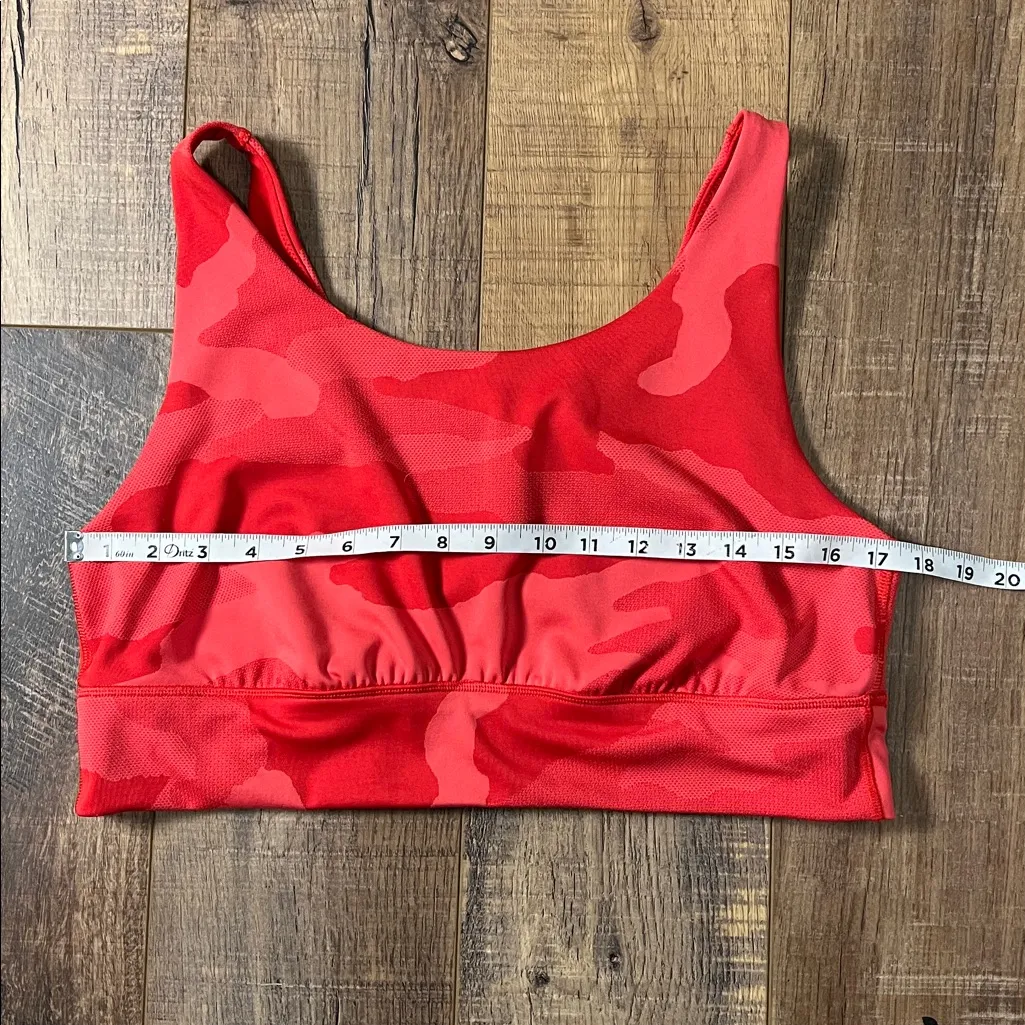 Offline by Aerie Red Camo Sports Bra Workout Size XXL - Image 8