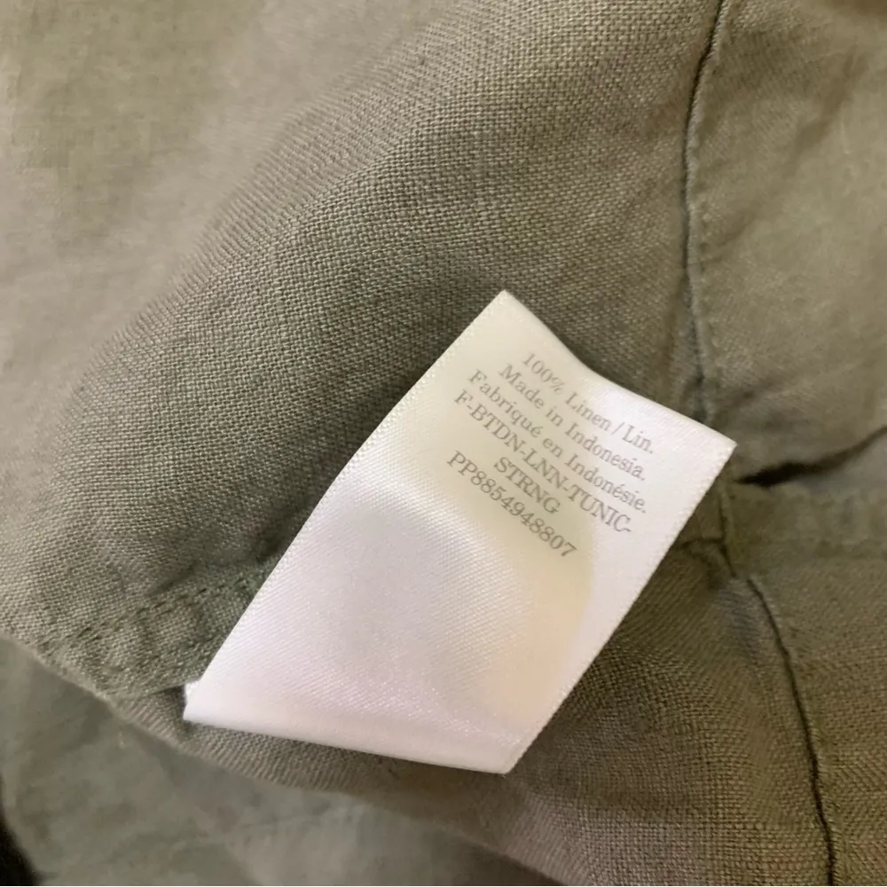 Everlane Linen Green Cap Sleeve Blouse Women Small Casual Summer Top Sustainable - Image 6