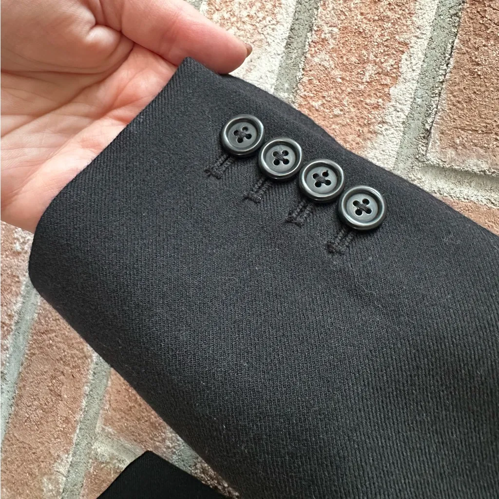 J. Crew Blazer Wool Blend Women’s 8 Black Academia Business Office Career - Image 4