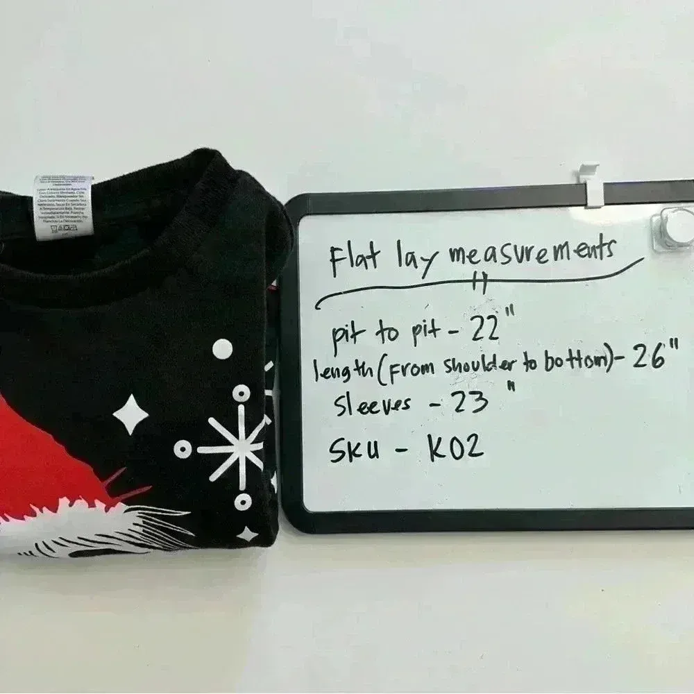 Disney Tim Burton’s The Nightmare Before Christmas Jack Skellington Sweater Sz M - Image 8