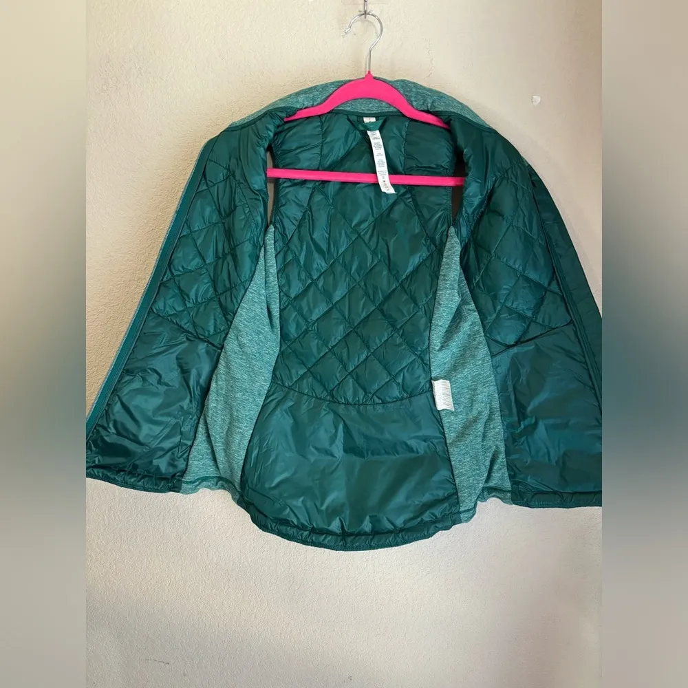 Lululemon Down For a Run Goose Down Quilted Vest in Forage Teal Green 2 - Image 7