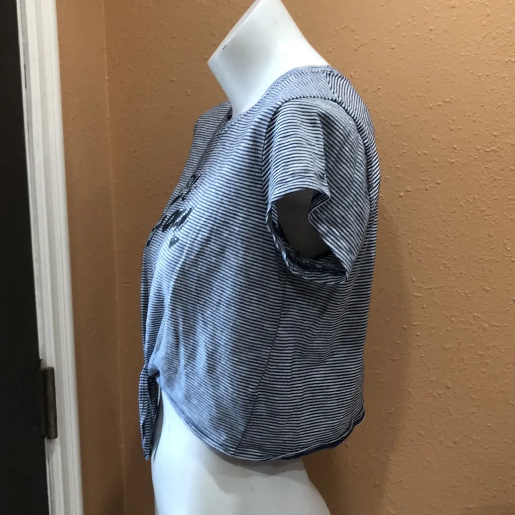 Roxy stay golden striped crop top - Image 3