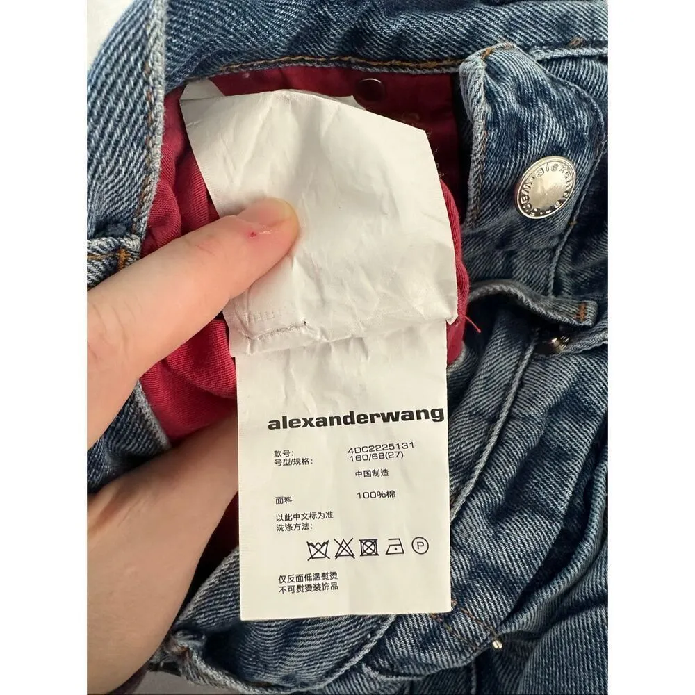 Alexander Wang Indigo 3D A Jeans Womens Size 27 - Image 9