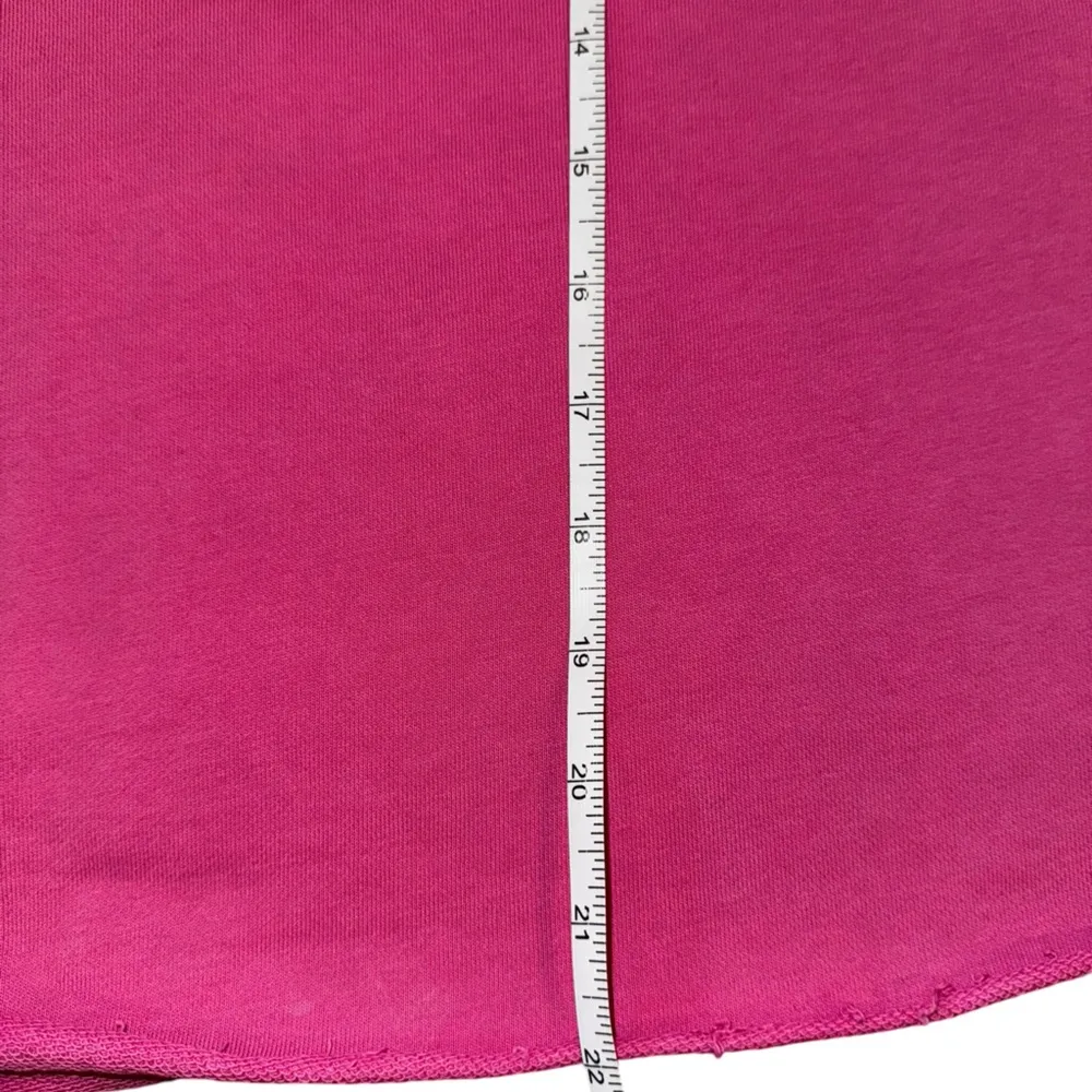 LF the Brand hot pink and neon yellow long sleeve cropped sweatshirt - Image 4