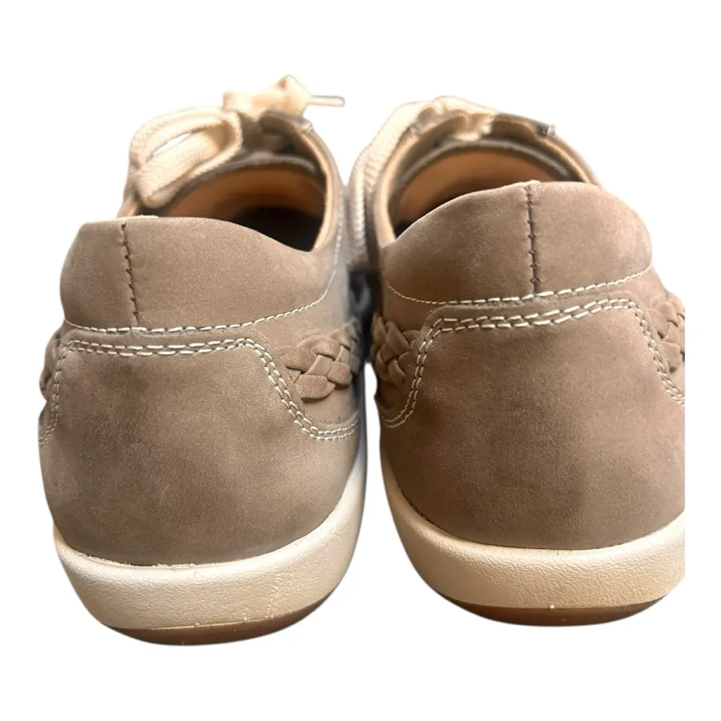 Aetrex Women's Dana Lace-Up Oxford sneakers in warm grey leather Size 9-9.5 - Image 7