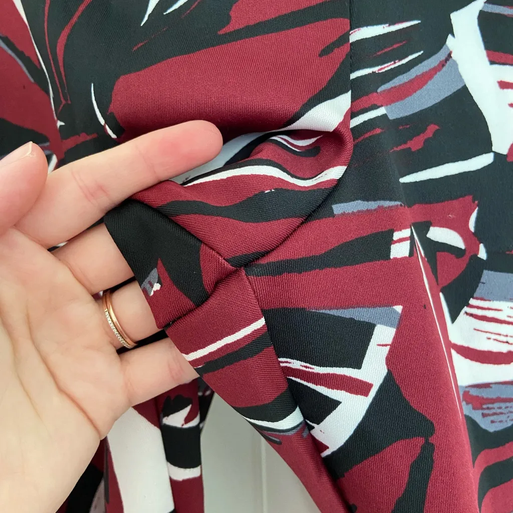 NWOT | NY Collection women’s multicolor abstract stretch pants leggings large - Image 3