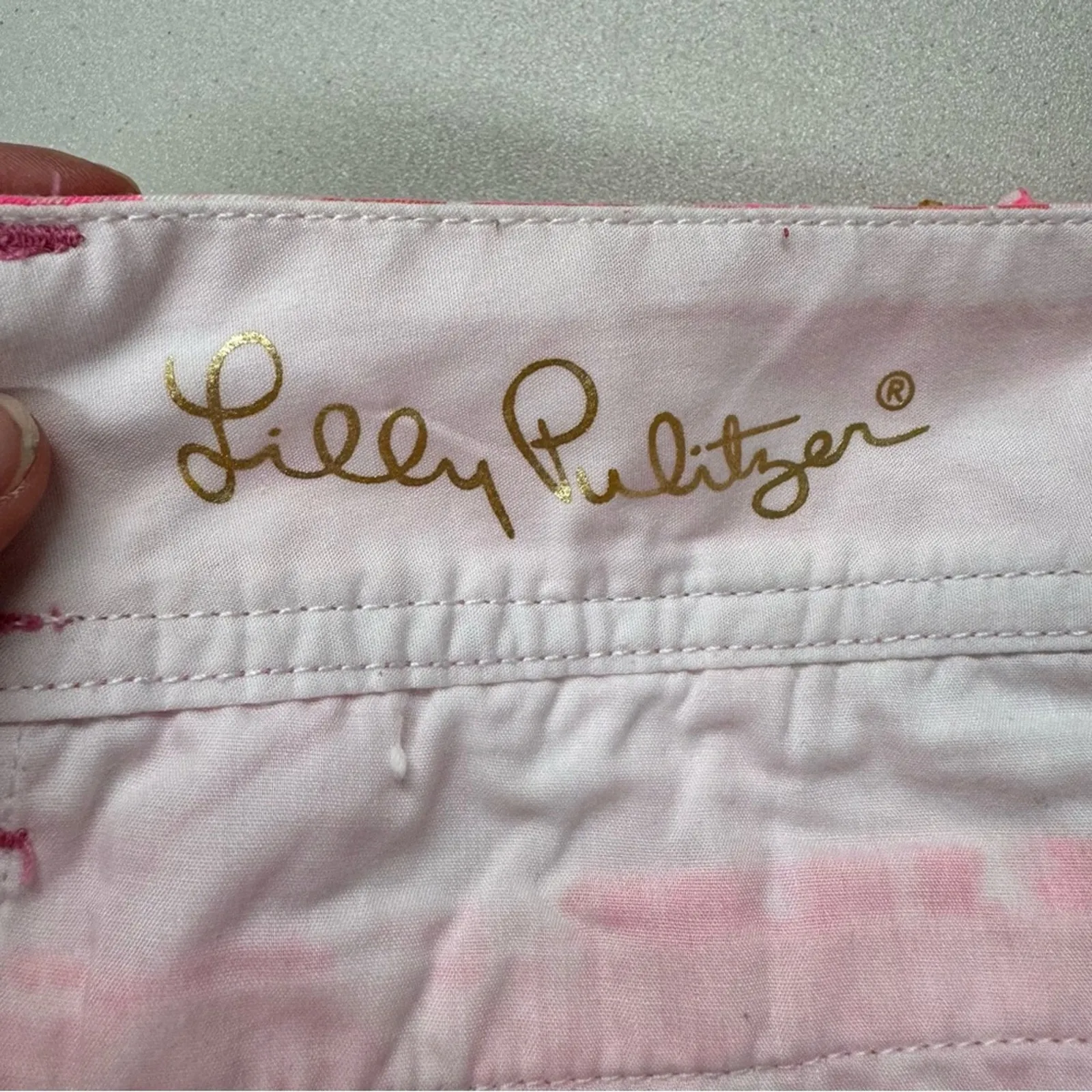 Lilly Pulitzer The Walsh Shorts Pink Paisley Womens 2 Summer Beachy Barbie Core - Image 10