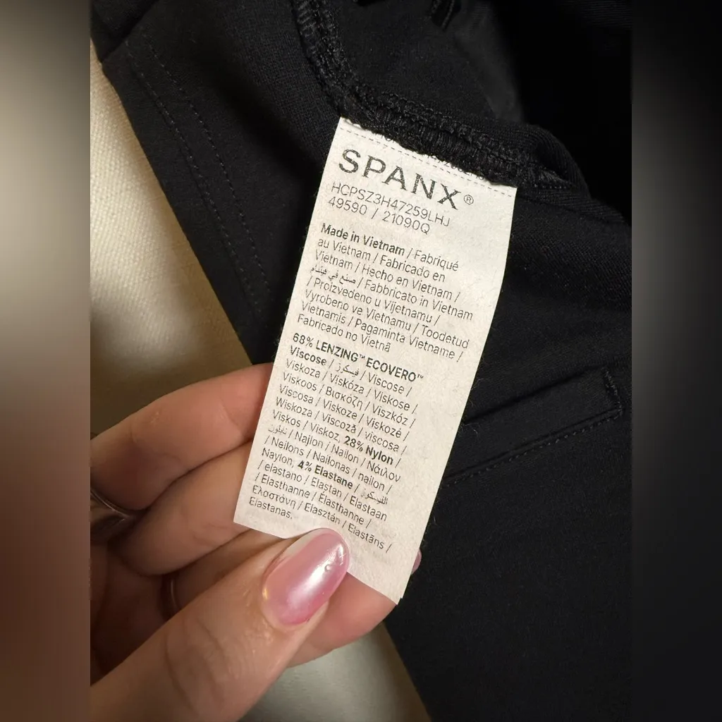 SPANX Ponte Corset Black Sleeveless Jumpsuit Medium - Image 10