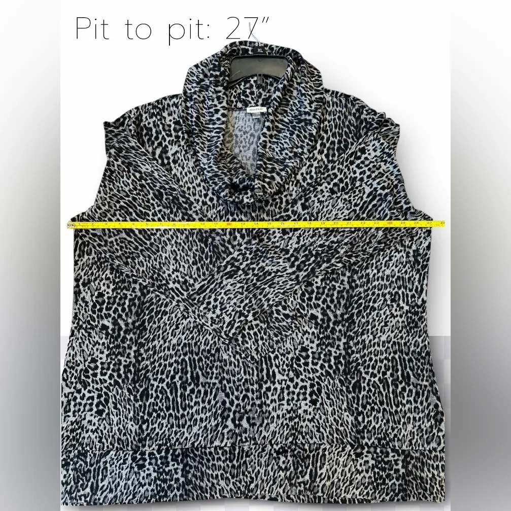 Avenue Women’s Leopard Print Cowl Neck Sweater Size 22/24 - Image 8