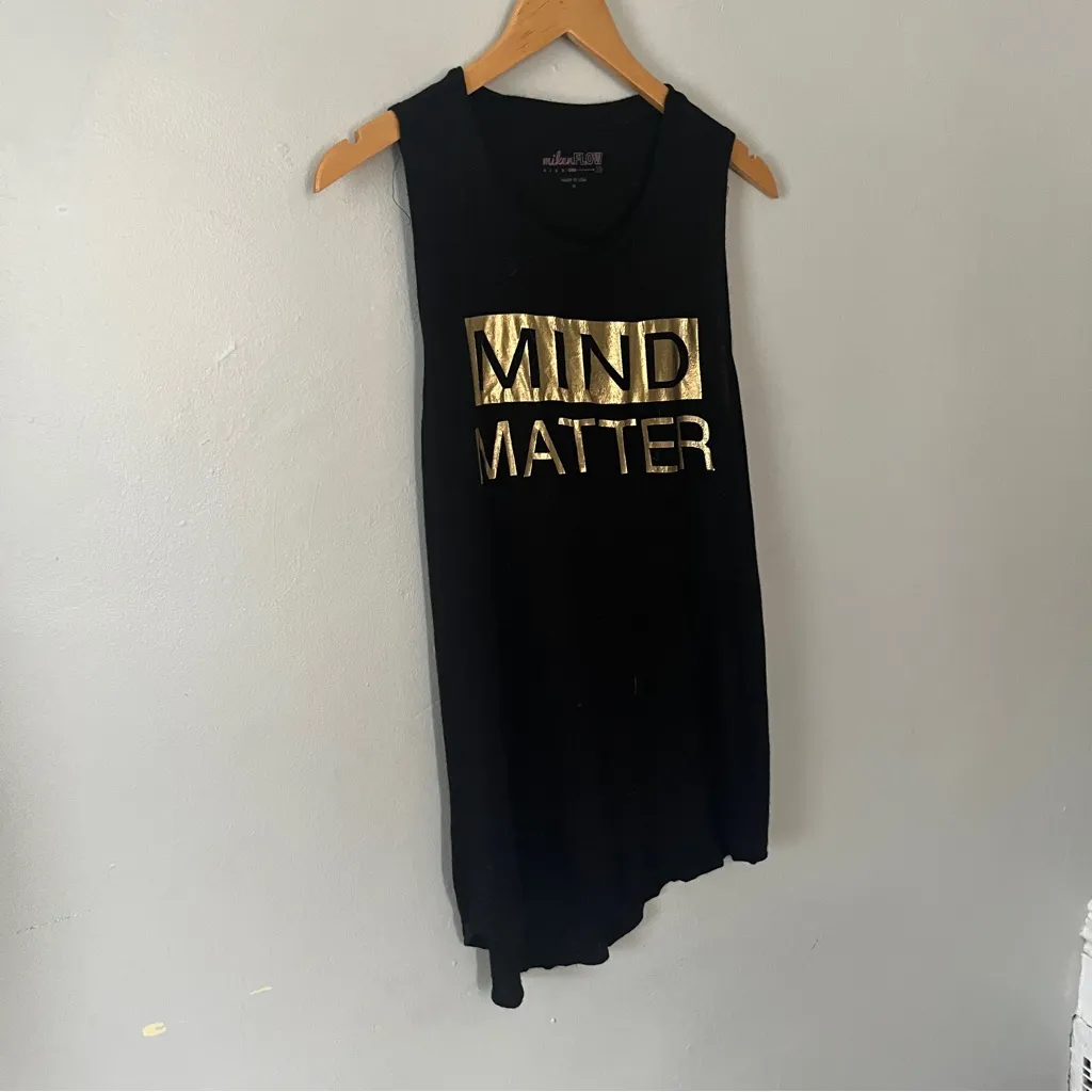 Miken Black and Gold Muscle Tee Size M - Image 2