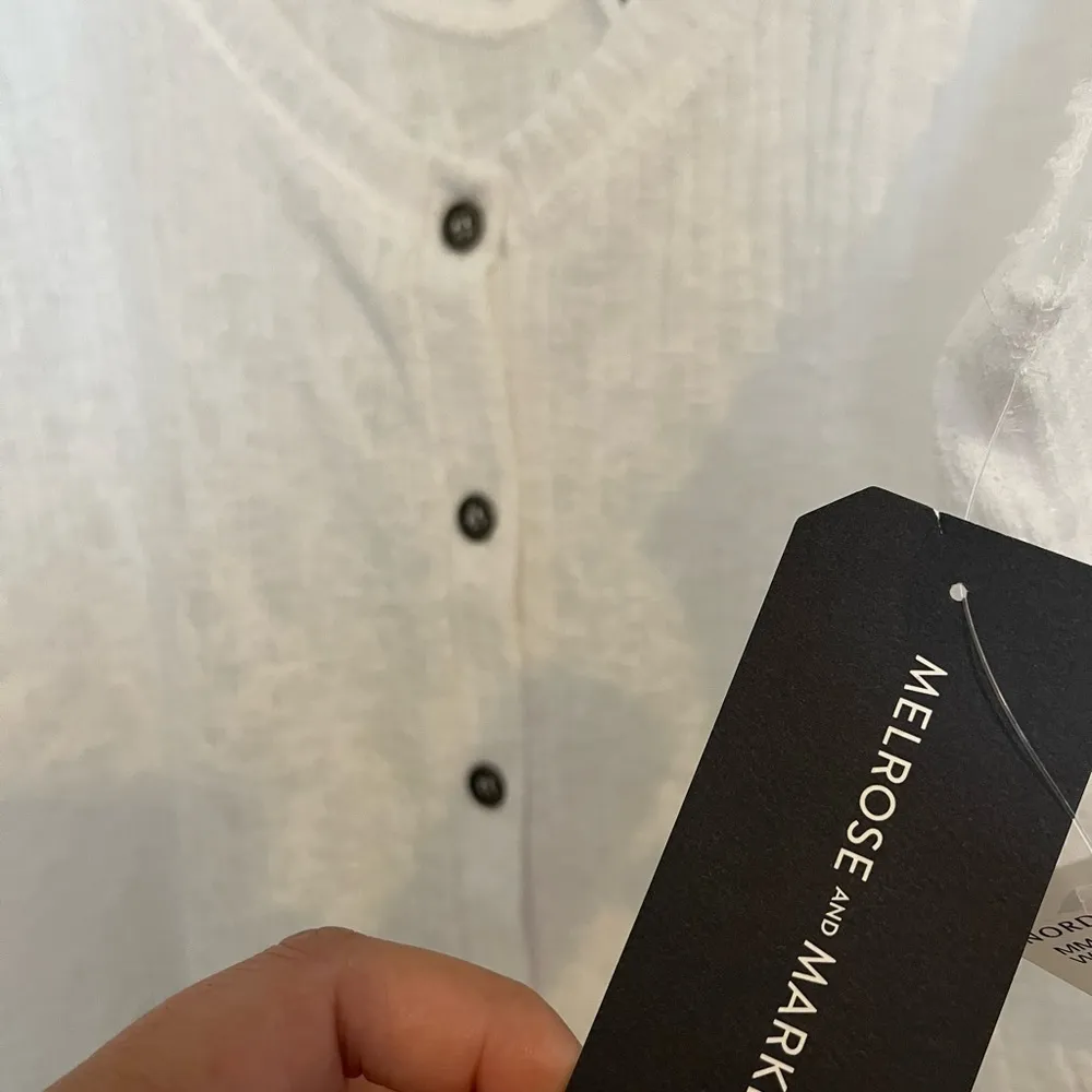 NWT Melrose & Market Button Front Tank White XL Nordstrom - Image 6