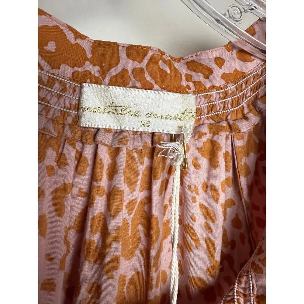 NWT Natalie Martin Stevie Dress in Blush Leopard  Sz. XS - Image 2