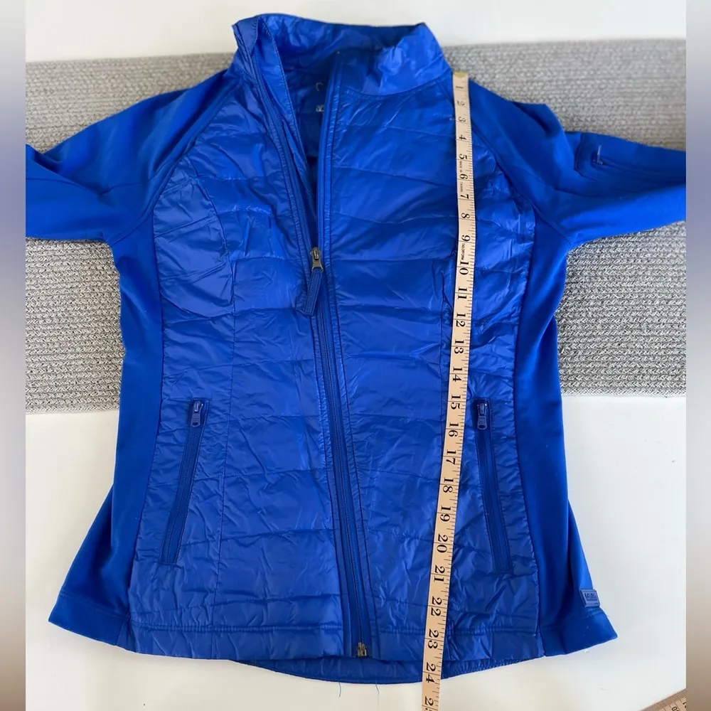 Calvin Klein Performance Cobalt Blue Activewear Asymmetrical Full Zip Jacket S - Image 5