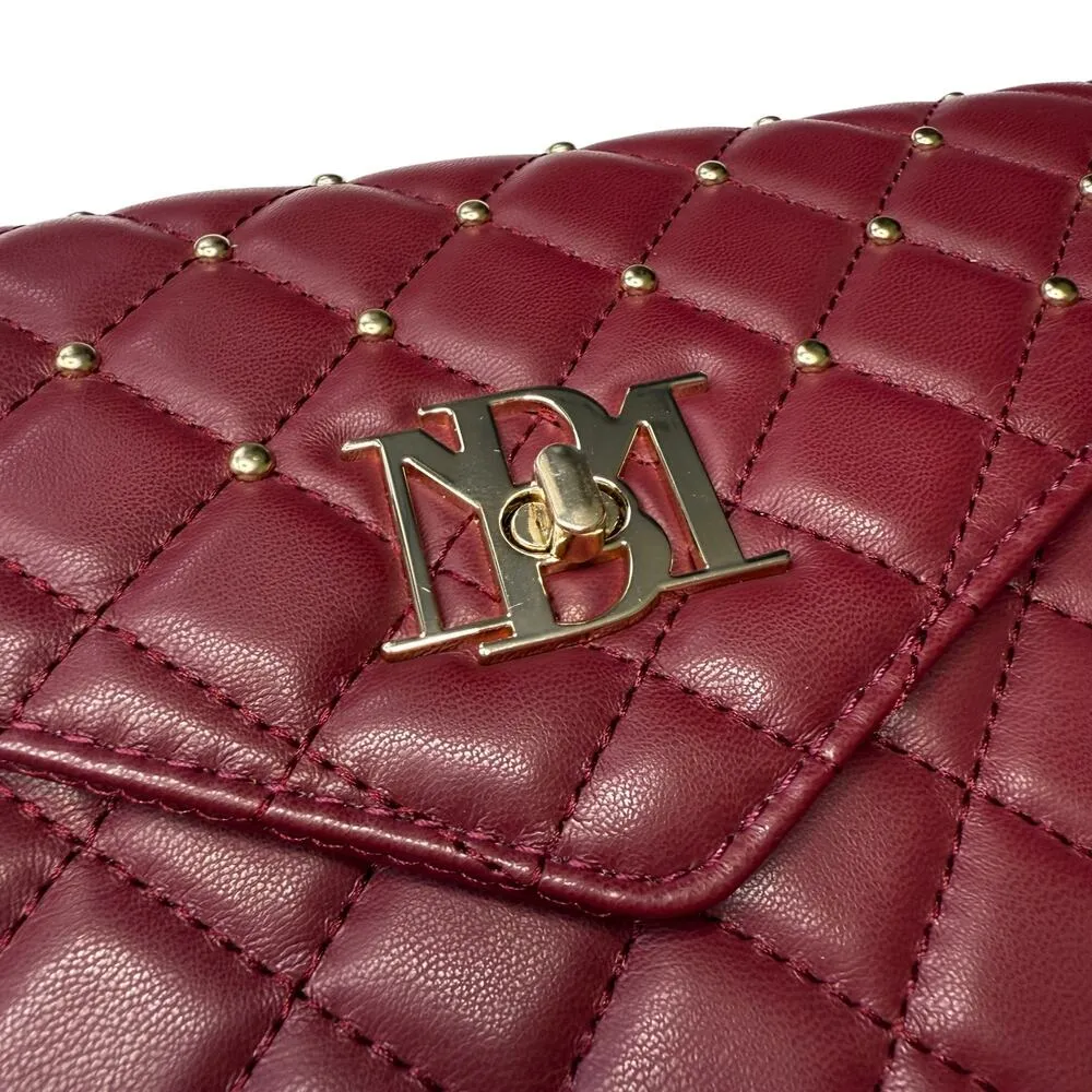 Badgley Mischka Diamond Quilted Convertible Crossbody Bag Cocktail Clutch Purse - Image 2