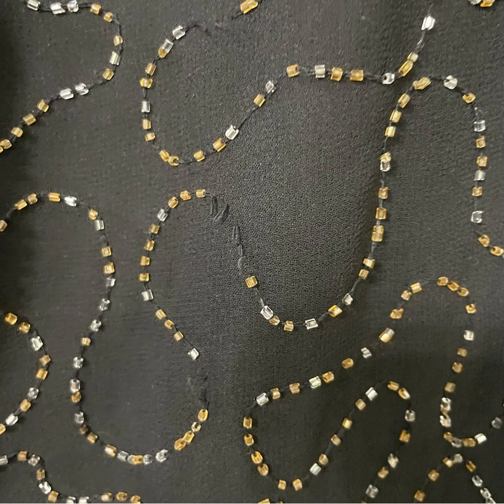 JMD New York Vintage
Womens Beaded Jacket Lined Black SIlver Gold cocktail top
M Size M - Image 11