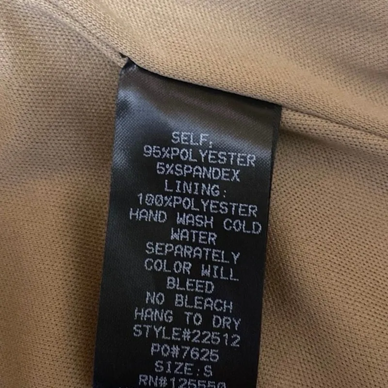 NEW Hera Collection Brown Sleeveless Strapless Bandeau Bustier Corset Crop Top S - Image 4