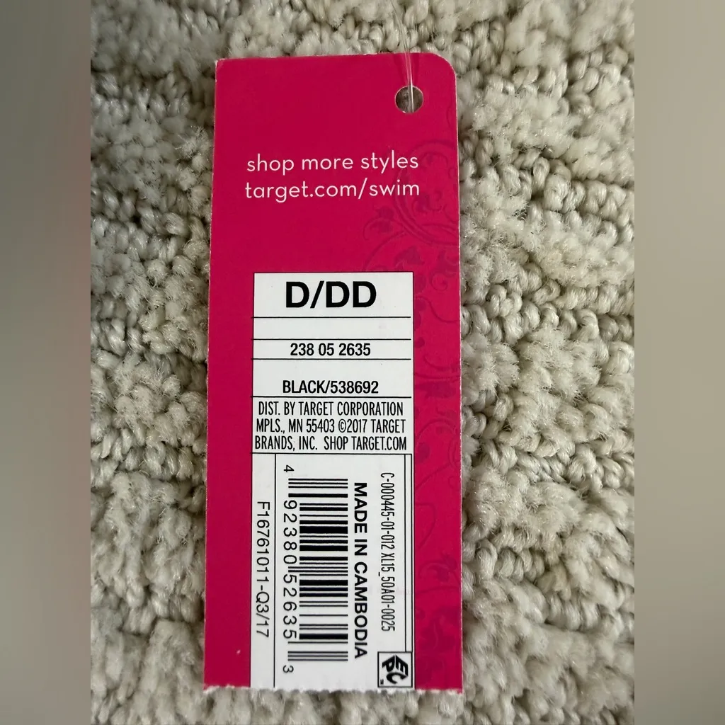 Xhilaration Black Lace trim Halter bikini top - Image 5