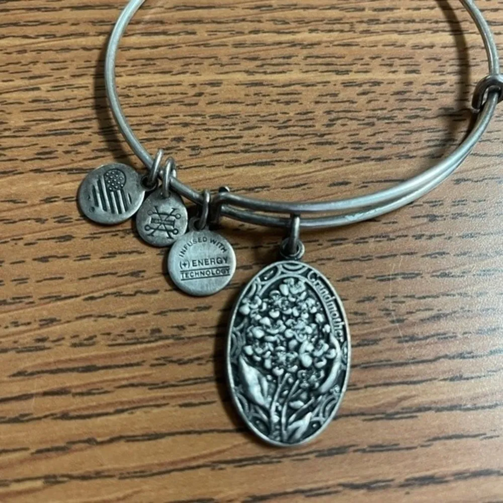 ALEX and ANI “Because I Love You Grandmother” Bracelet In Silver Finish. - Image 3