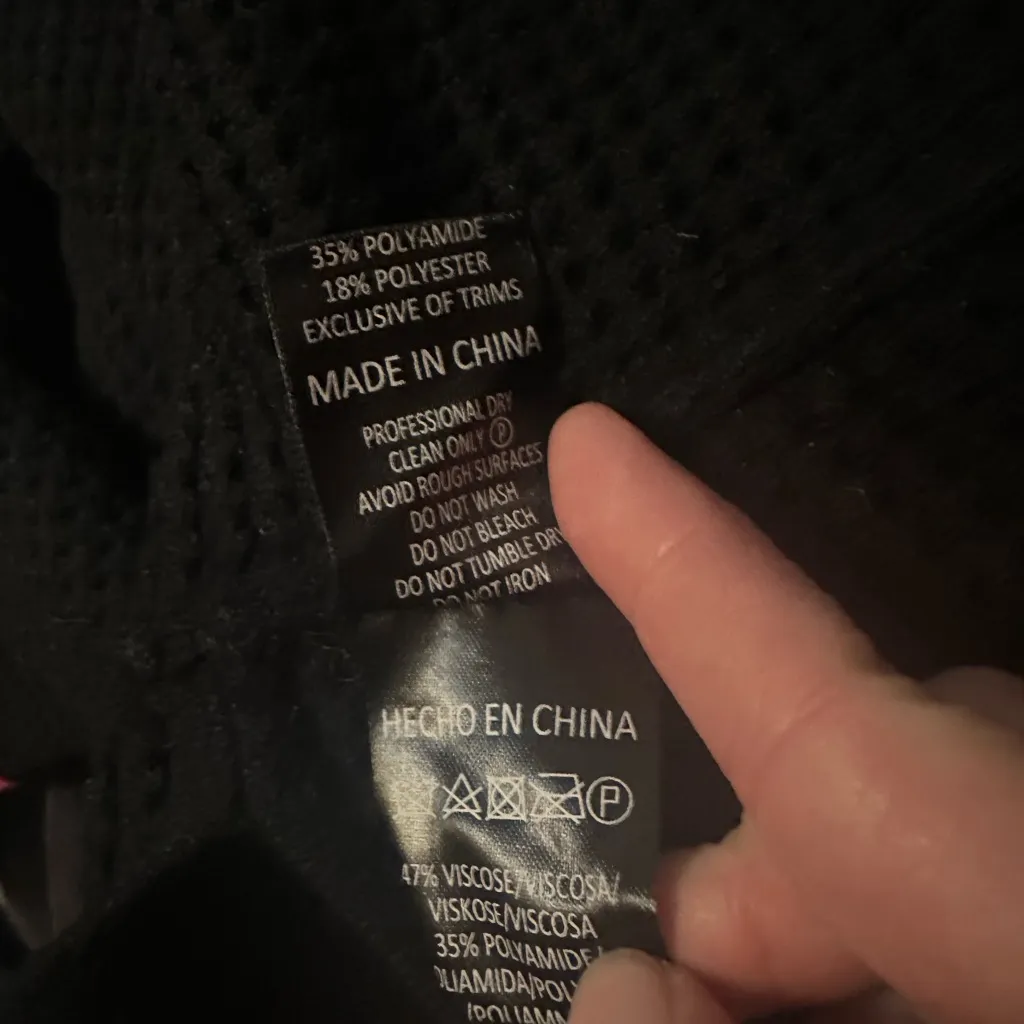 P.E Nation Grand Slam Mesh Knit Top Size L Black Size L - Image 5