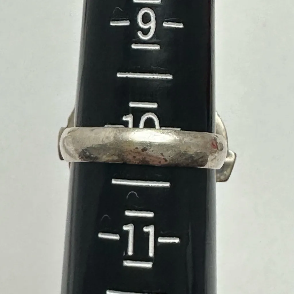 Vintage Boho Lapis Lazuli Teardrop Statement Ring Sterling Silver Sz 10 Blue - Image 4