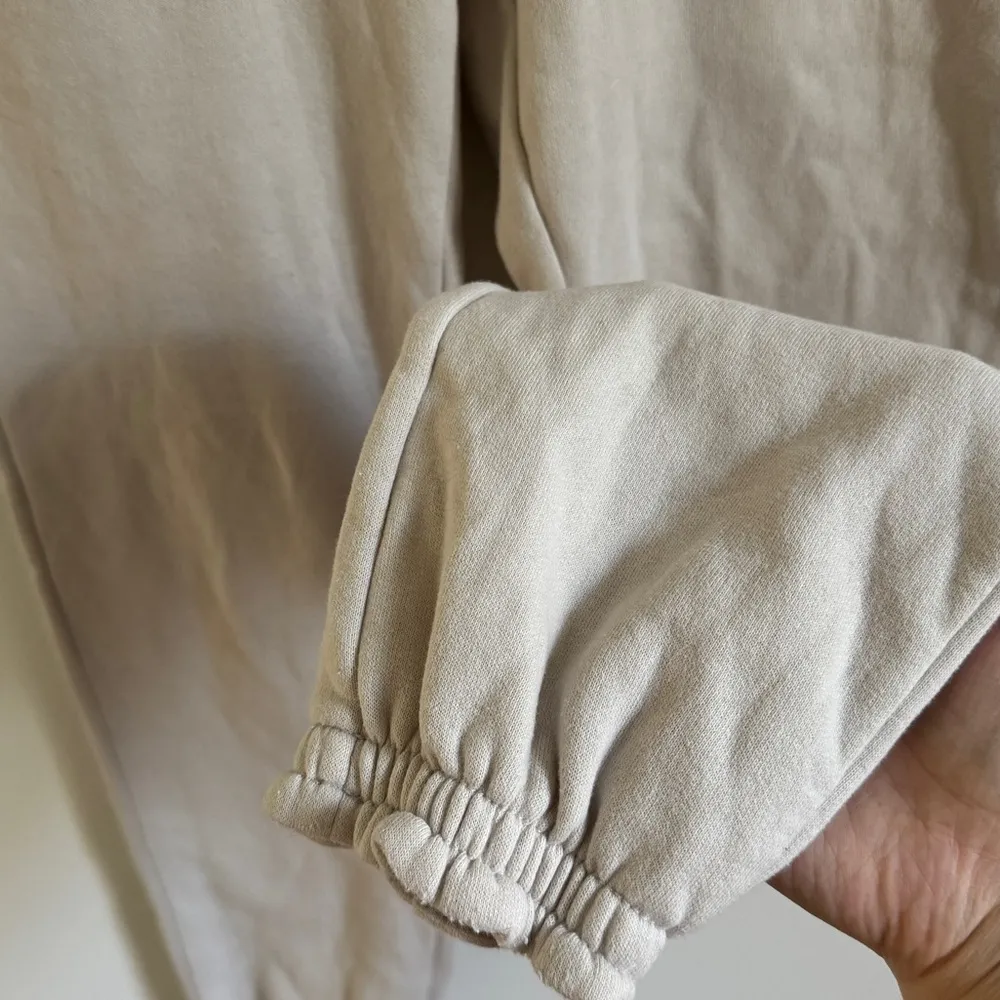 Abercrombie & Fitch Soft A&F Jogger Sweatpant Size XS Cream Beige Neutral - Image 5