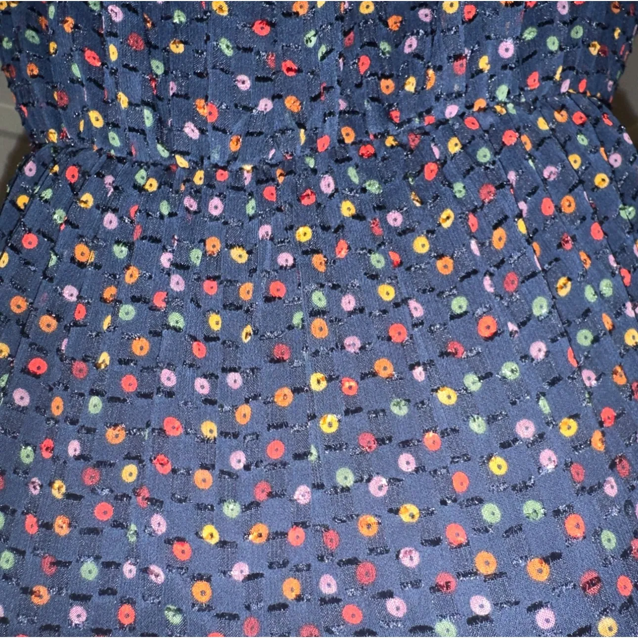 Madewell Womens Size 0 Mini Dress‎ Floral Print V Neck Short Sleeve Ruffle Hem - Image 5