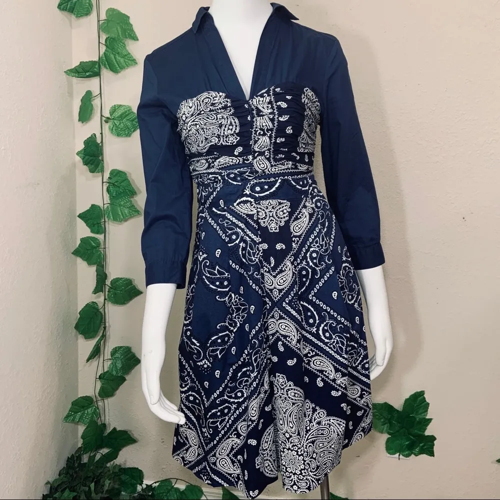 Anthropologie Holding Horses Western Bandana Dress - Image 3