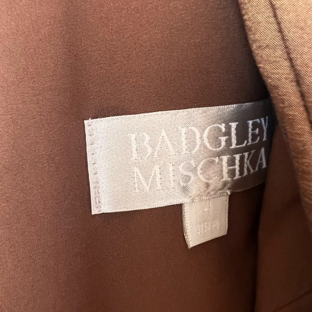 Badgley Mischka Platinum sleeveless dress size 4 - Image 4