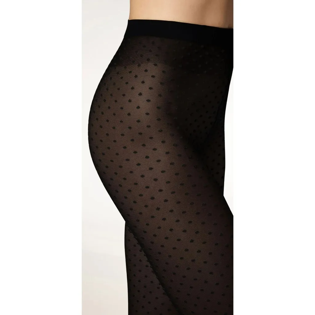 Wolford Satin Touch Dots Tights in Black Xsmall New Womens Nylons Pantyhose - Image 9
