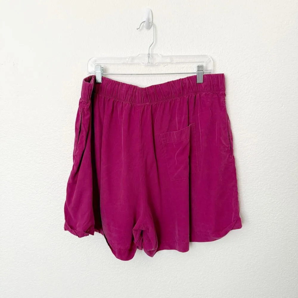 [Papinelle] Pink Tencel Elastic Waist Cuffed Amelie Boxer Short Pajamas Size XL - Image 4