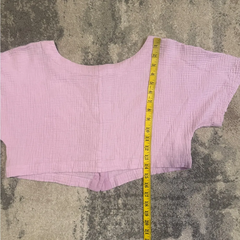 Buddy Love Lavender Women's Cropped Top Pink Size L - Image 6