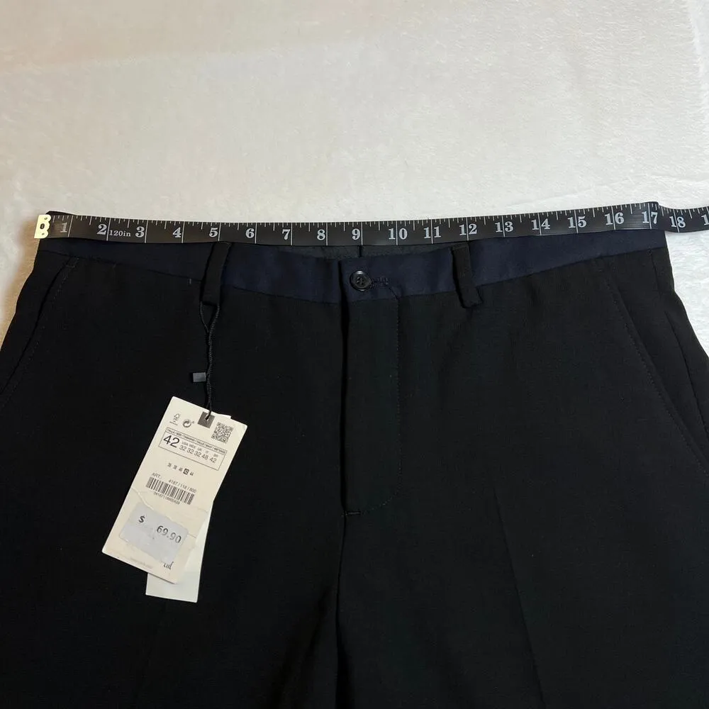 ZARA Women's Slim Straight Trouser Pants Size 32 NEW Minimalist Neutral Office - Image 8