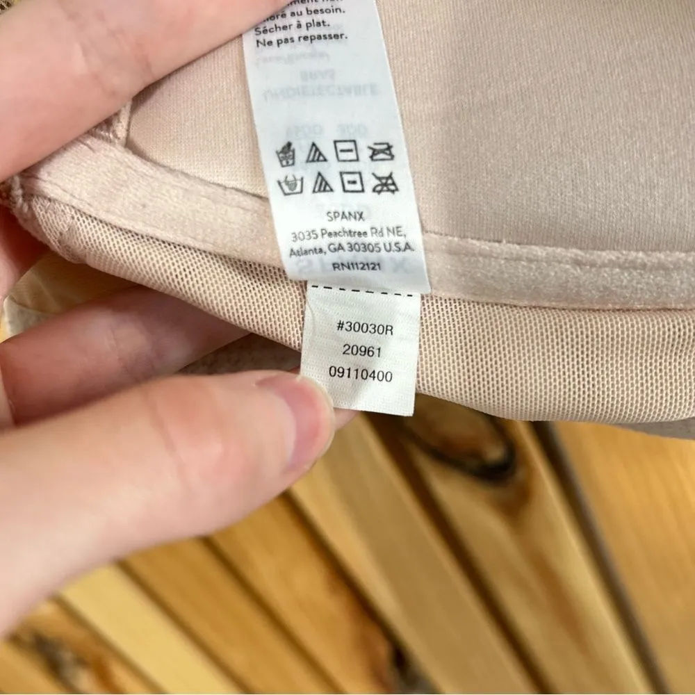 SPANX Undie-Tectable Push Up Plunge Bra Nude Lace Size 36DD - Image 12