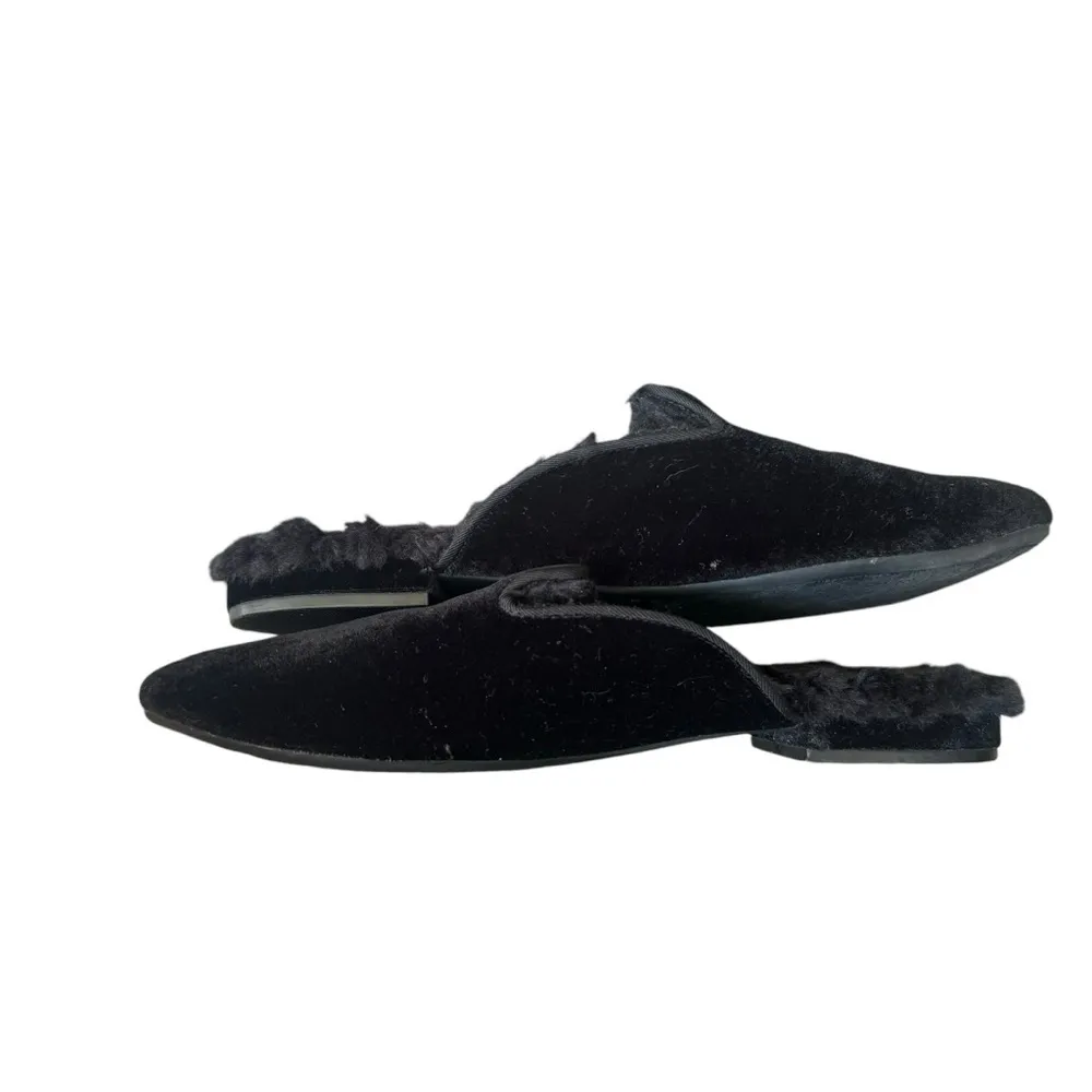 Birdies - The Phoebe Black Velvet Faux Slide Mule Sz 7 - Image 9