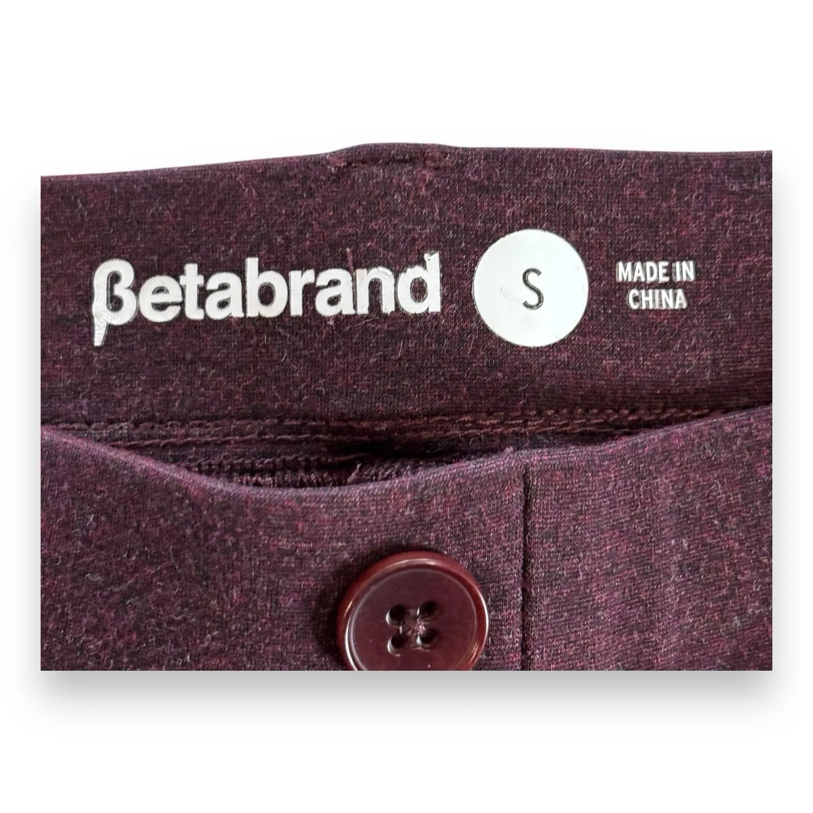 Betabrand Boot Cut Classic Dress Yoga Pants Size S Red - Image 3