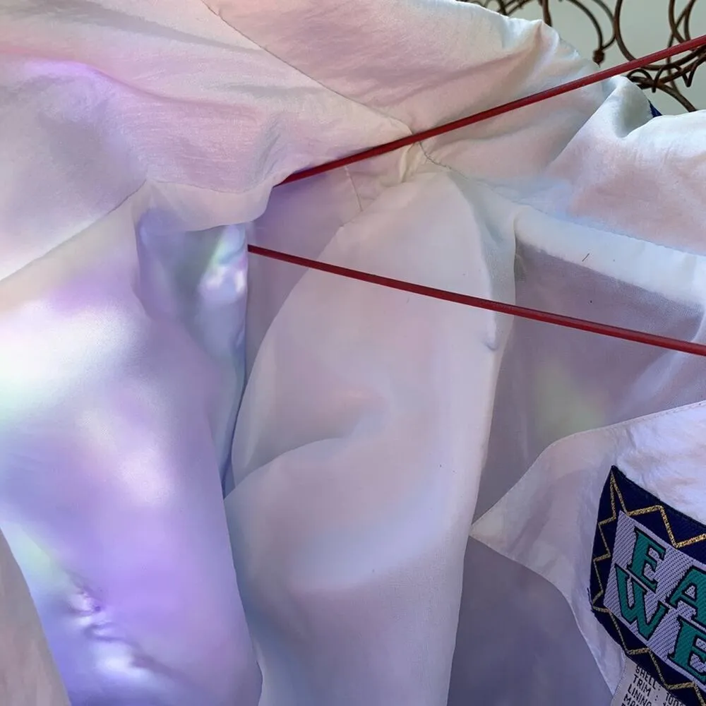 Vintage 80s 90s windbreaker track suit East West Purple - Image 6