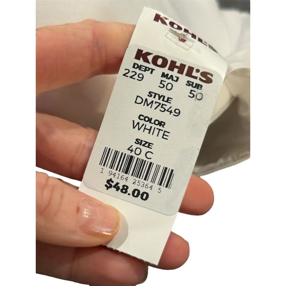 Maidenform Sweet Nothings White Lacey Underwire Lightly Padded Bra 40C - Image 4